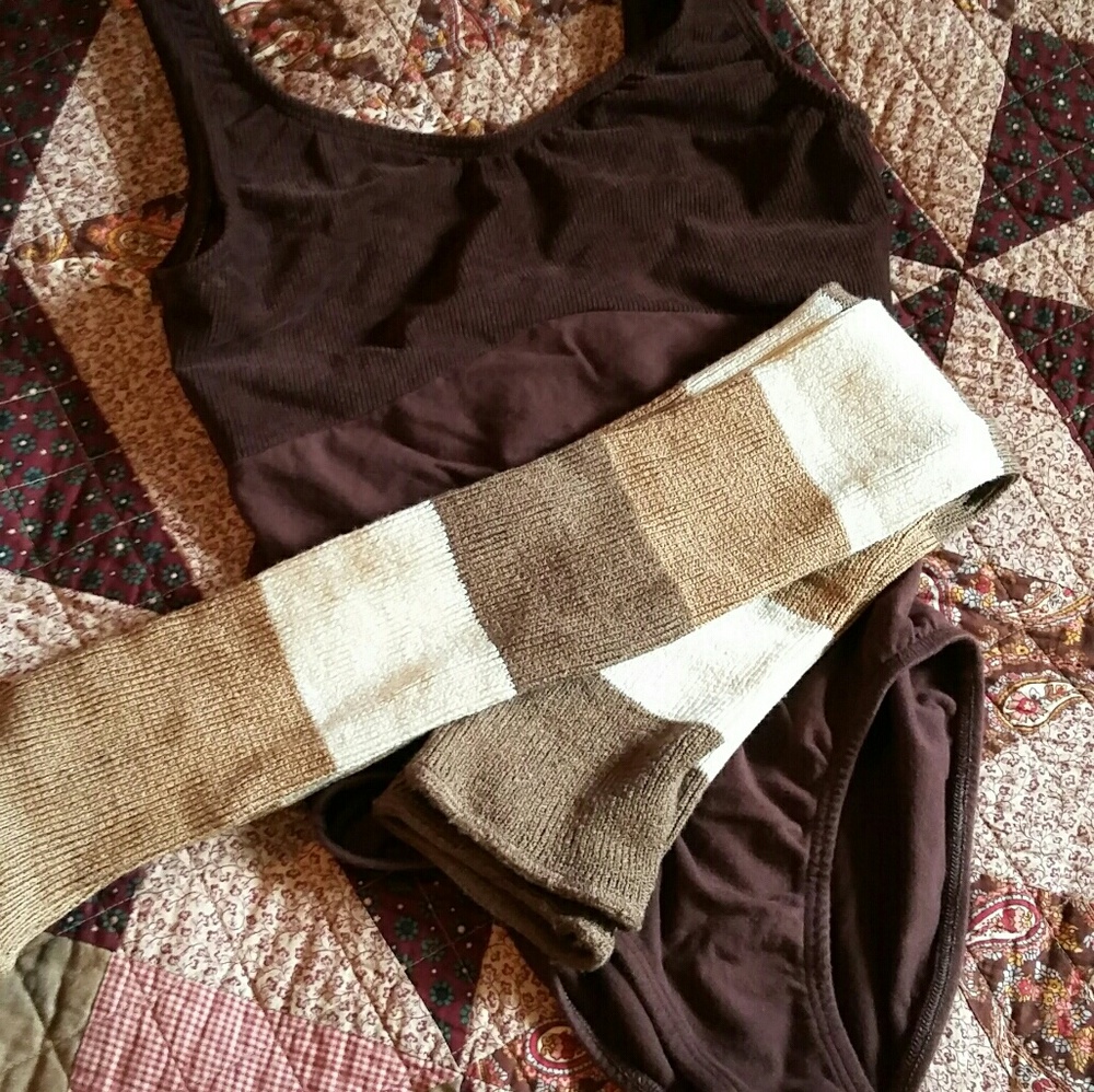 Leotard and Dance Rags legwarmers